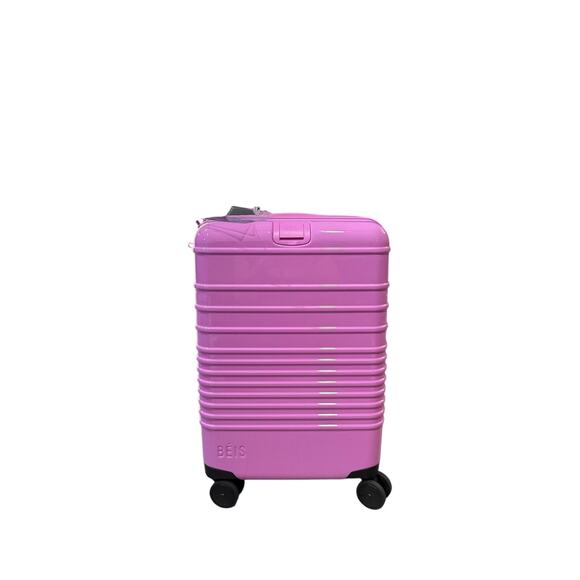 BEIS The Carry-On Roller Luggage in Berry Glossy LIMITED EDITION SOLD OUT PINK - Picture 9 of 11